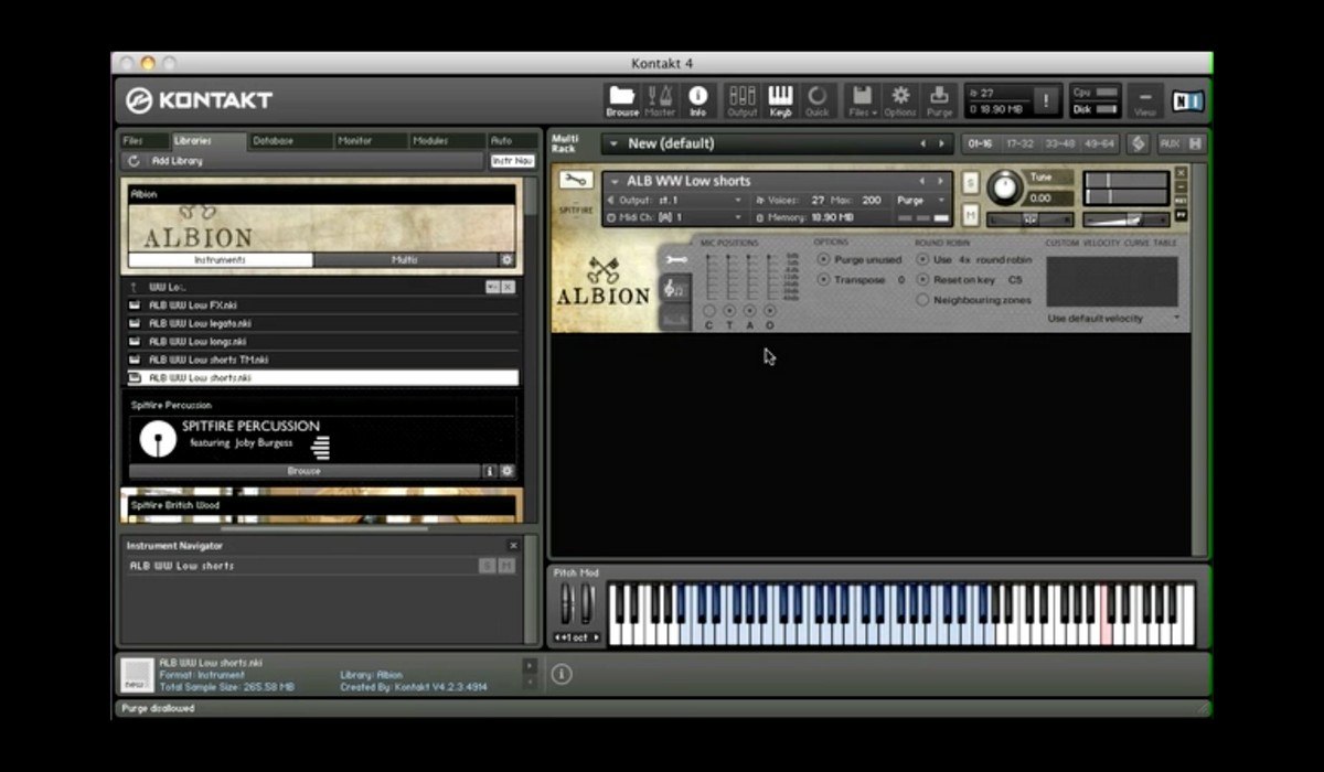 Walkthrough — Woodwind