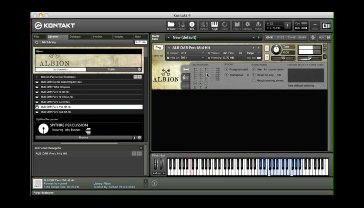 Walkthrough — Darwin Percussion