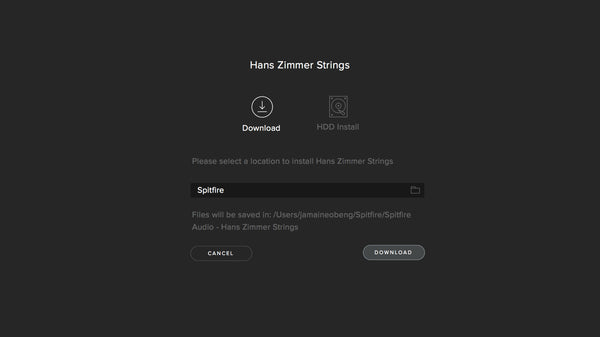 Spitfire Audio App – Manage Downloads & Library Content