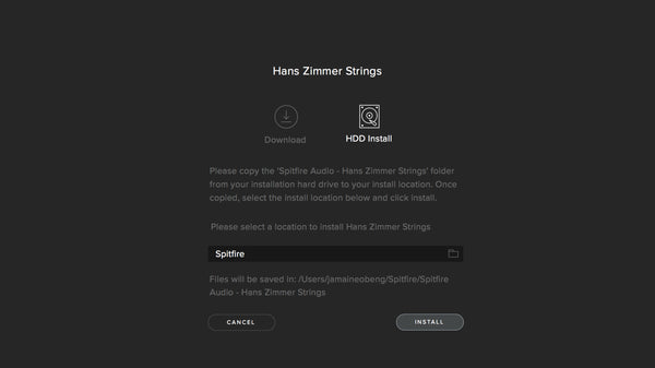 Spitfire Audio App – Manage Downloads & Library Content